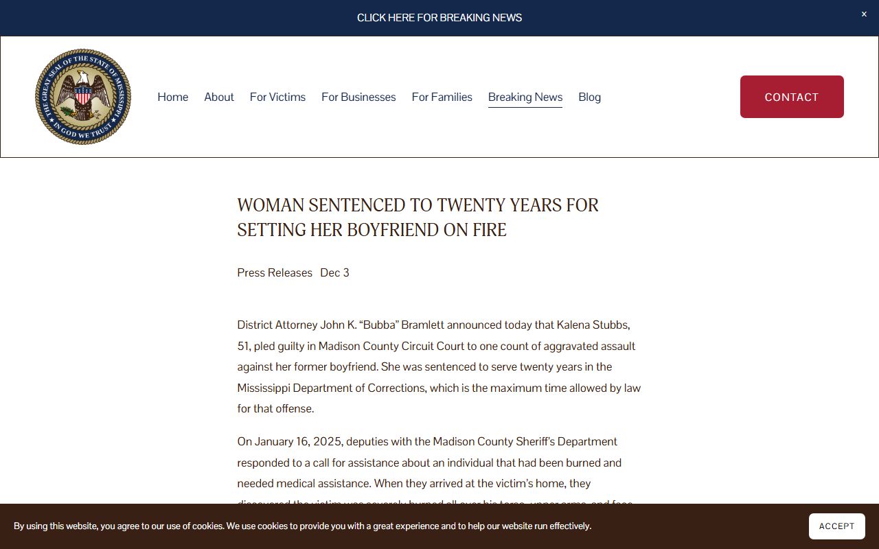 Madison County criminal court records release on an aggravated-assault plea and twenty-year sentence
