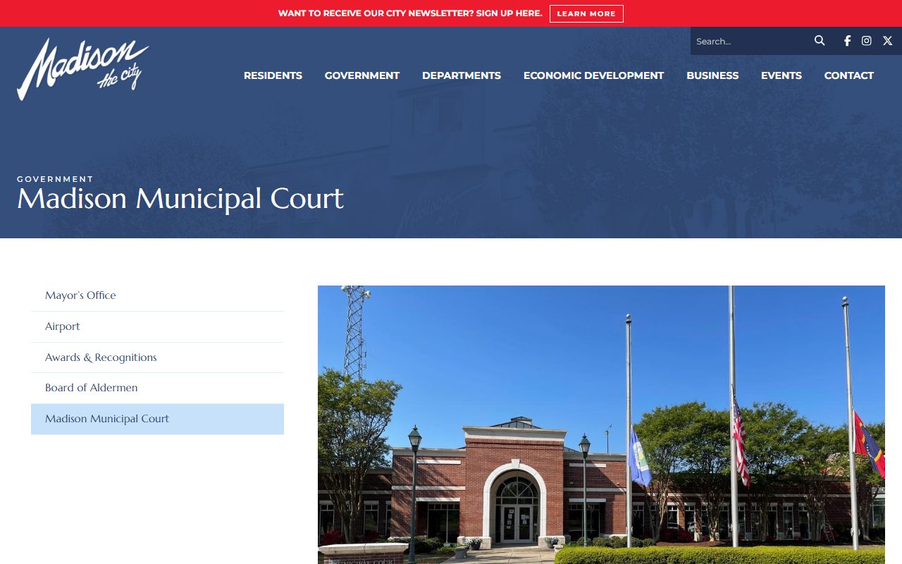 Madison County Madison Municipal Court traffic records and court contact page
